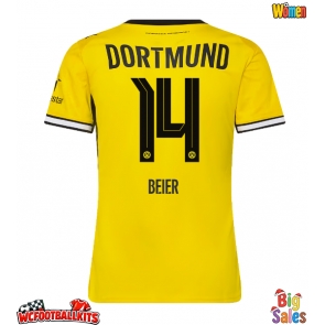 Borussia Dortmund Maximilian Beier #14 Replica Home Stadium Shirt for Women 2026-27 Short Sleeve